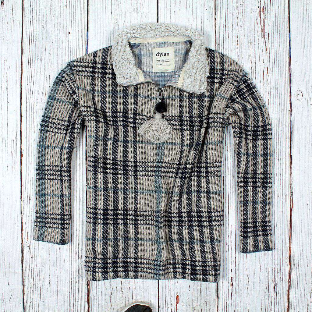 Andee Plaid 1/4 Zip by True Grit (Dylan) - Country Club Prep