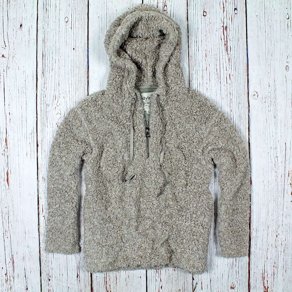 Shearling Drop Shoulder Hoodie by True Grit (Dylan) - Country Club Prep