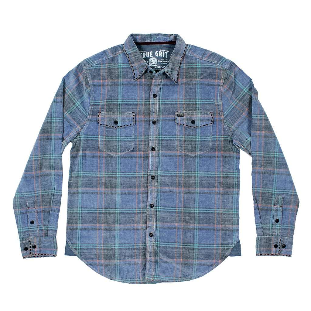 Malibu Corduroy Long Sleeve 2 Pocket Shirt by True Grit - Country Club Prep