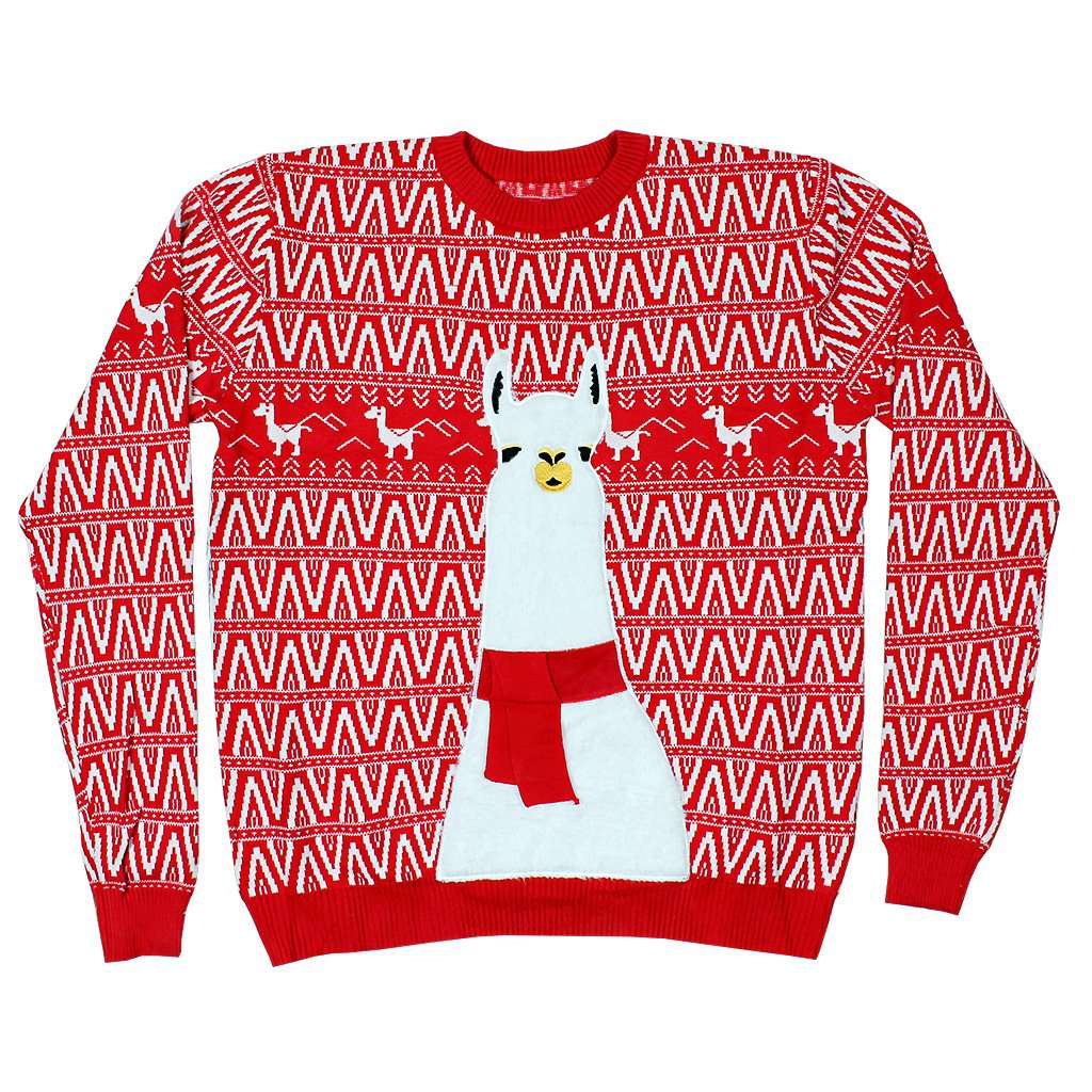 Men's Llama Ugly Christmas Sweater