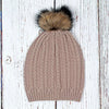 Atlantic Cable Pom Pom Beanie by Nordic Fleece - Country Club Prep