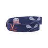 NCAA 2019 UVA Lacrosse Champions Needlepoint Belt by Smathers & Branson - Country Club Prep