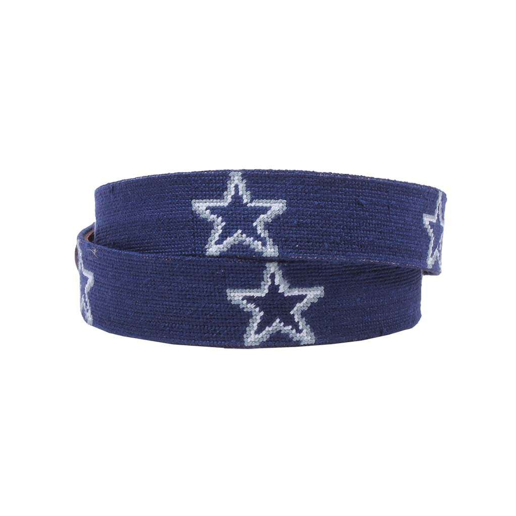 Dallas Cowboys Needlepoint Belt by Smathers & Branson - Country Club Prep