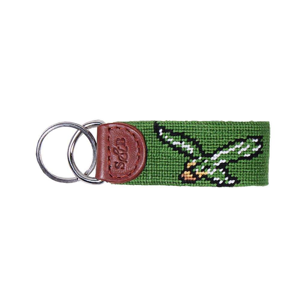 Philadelphia Eagles Vintage Logo Needlepoint Key Fob by Smathers & Branson - Country Club Prep