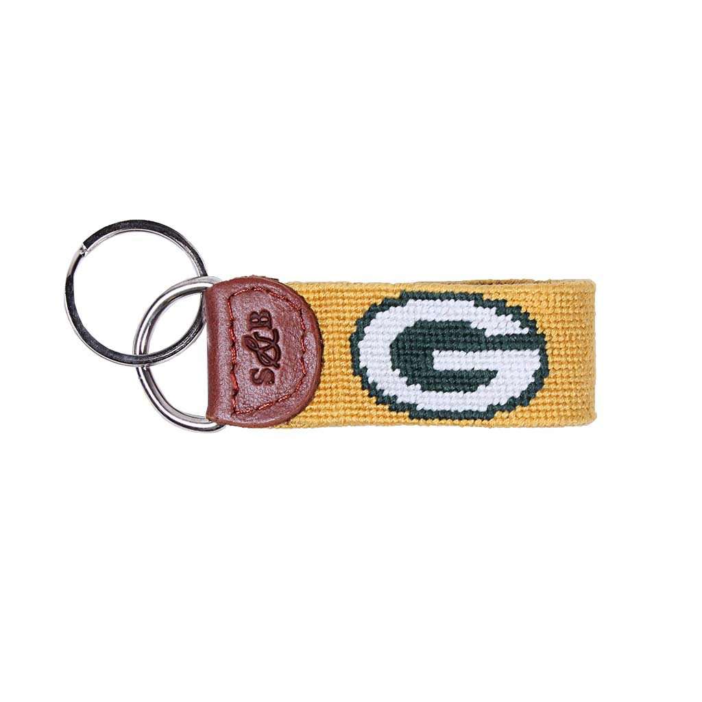 Green Bay Packers Needlepoint Key Fob by Smathers & Branson - Country Club Prep