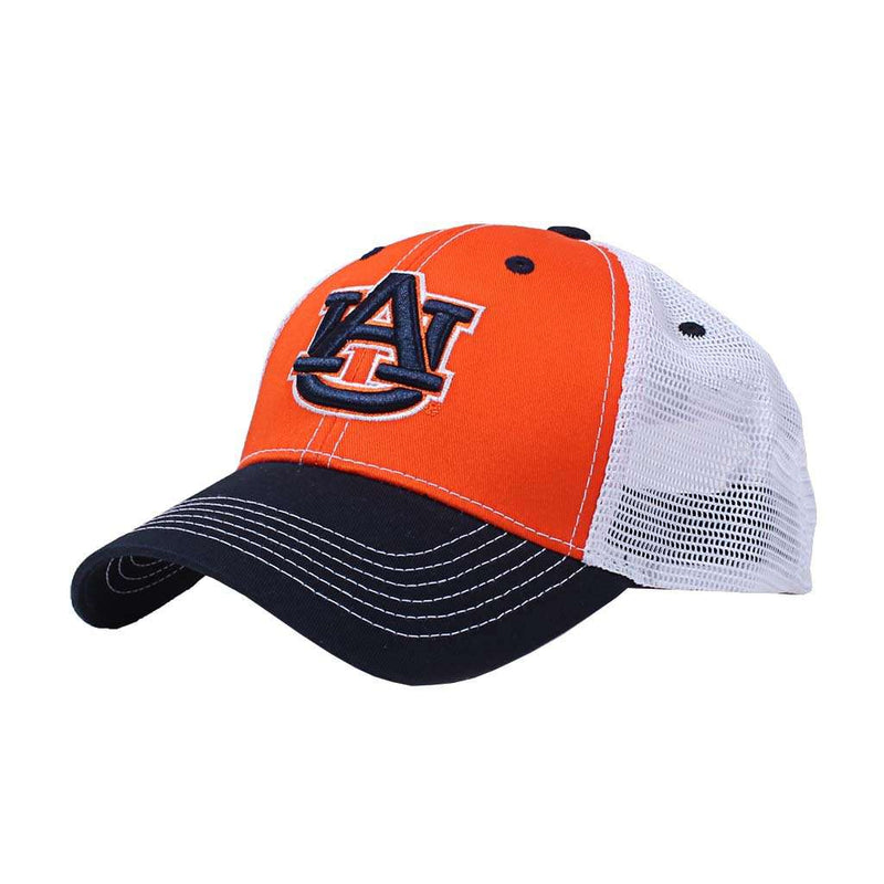 Auburn Mesh Snap Back Hat by National Cap & Sportswear - Country Club Prep