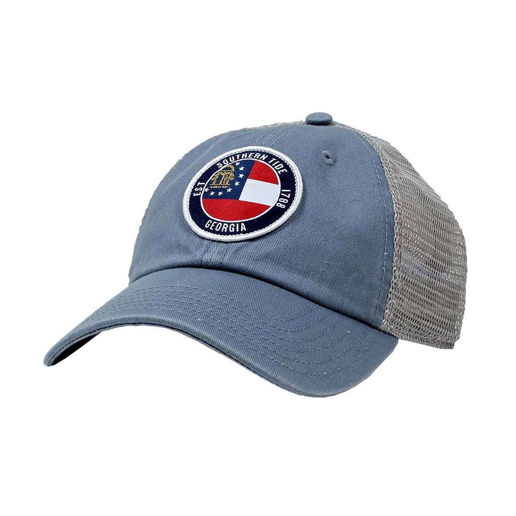 Georgia Vintage State Trucker Hat by Southern Tide - Country Club Prep
