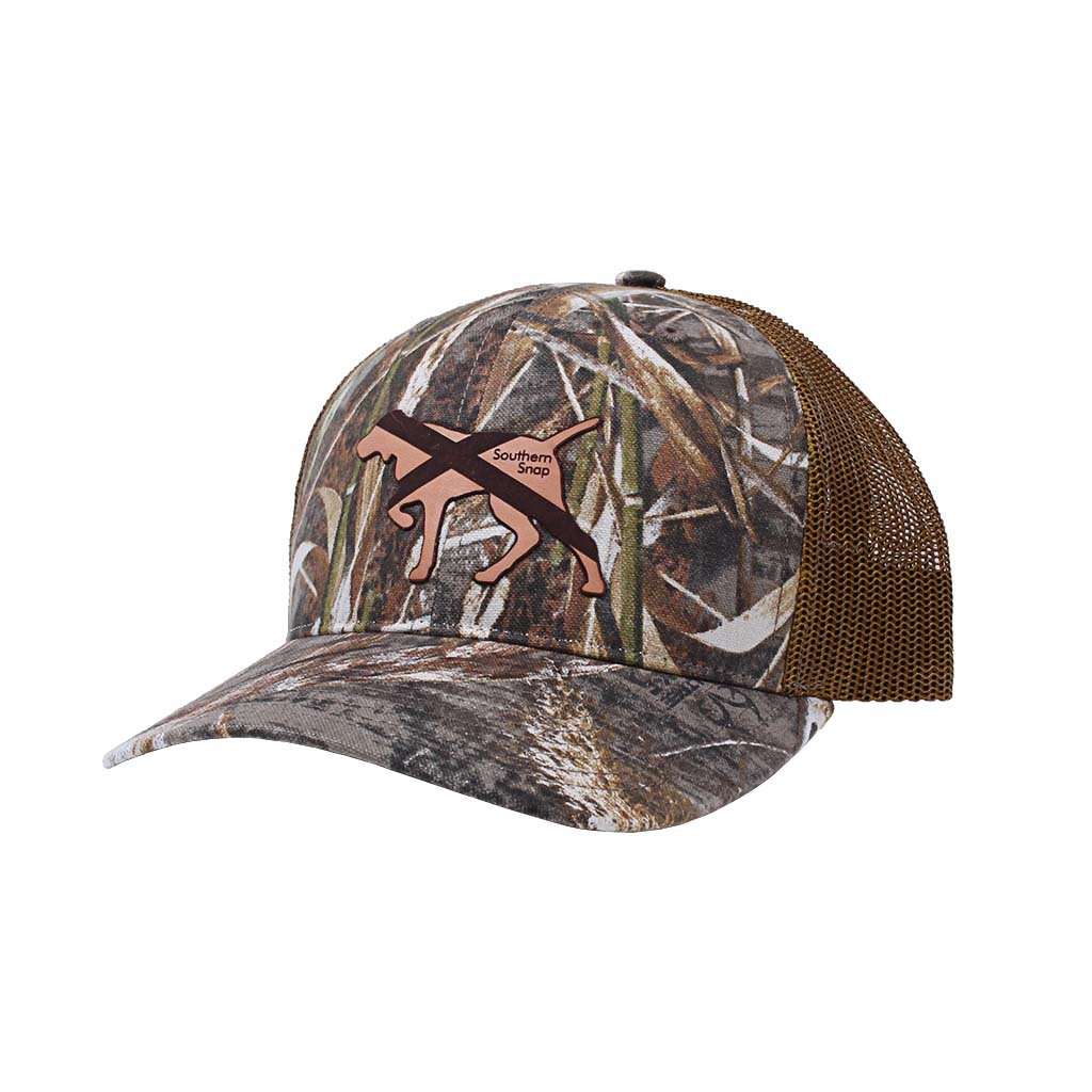 Alabama Leather Pointer Hat by Southern Snap Co. - Country Club Prep