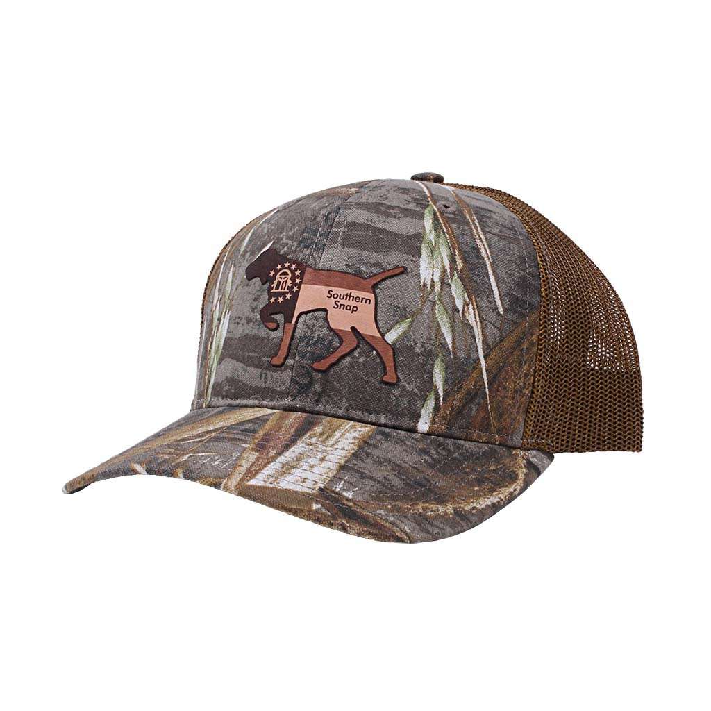 Georgia Leather Pointer Hat by Southern Snap Co. - Country Club Prep