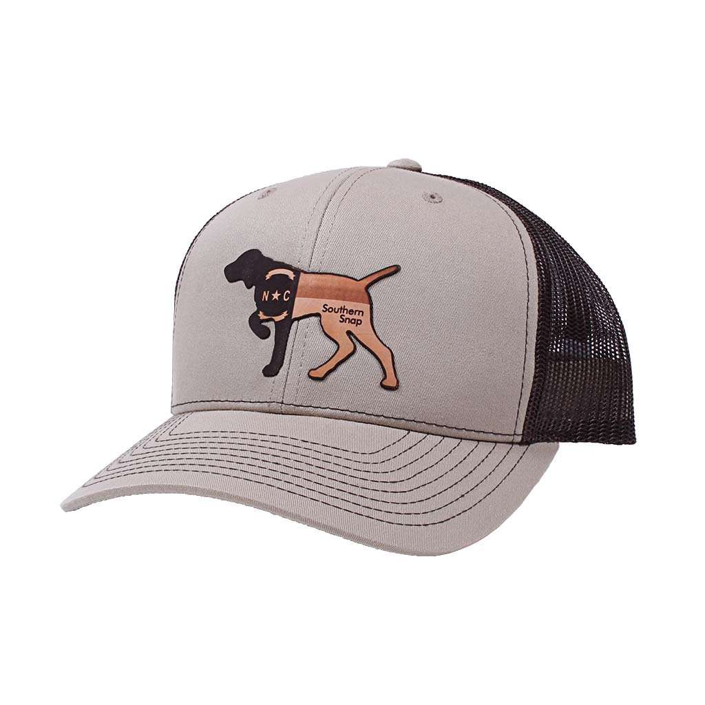 North Carolina Leather Pointer Hat by Southern Snap Co. - Country Club Prep