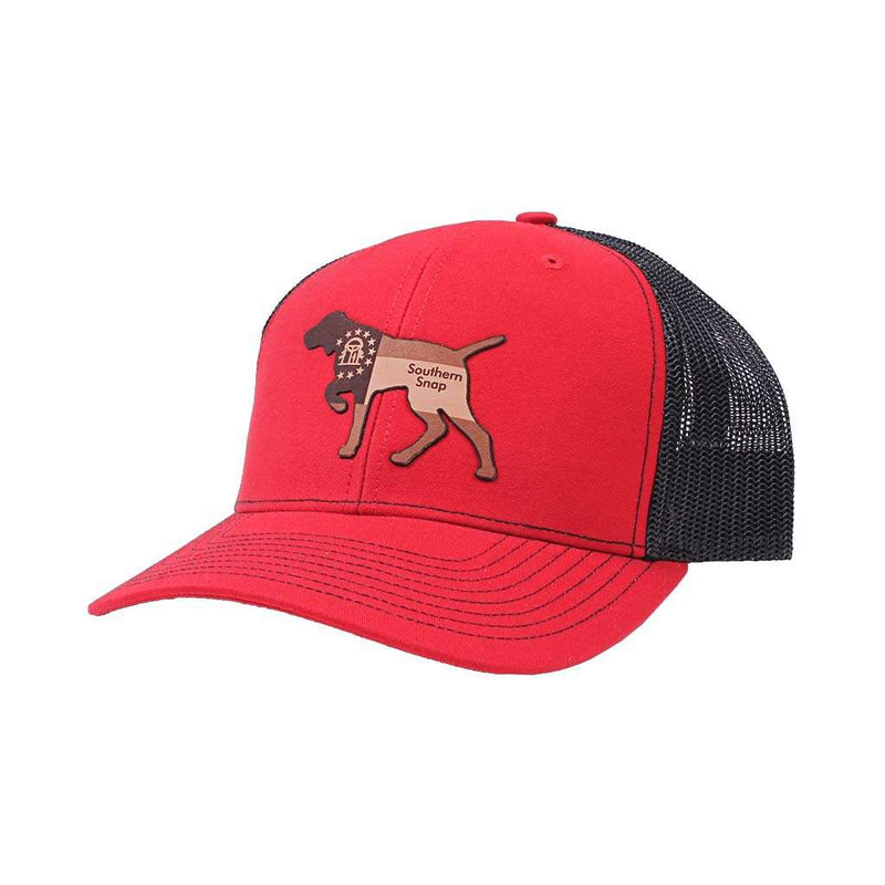 Georgia Leather Pointer Hat by Southern Snap Co. - Country Club Prep
