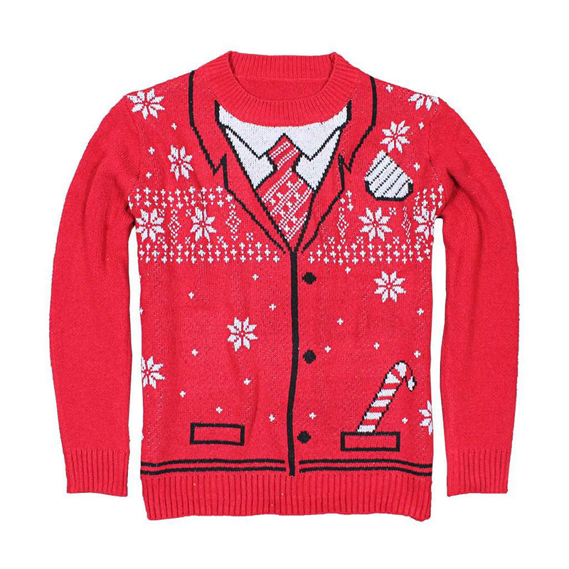 The Uncle Bing Christmas Suit Sweater by Preppy Elves - Country Club Prep