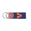 UVA Block V & Rotunda Needlepoint Key Fob by Smathers & Branson - Country Club Prep