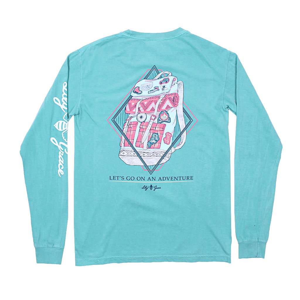 Long Sleeve Adventure Backpack Tee by Lily Grace - Country Club Prep