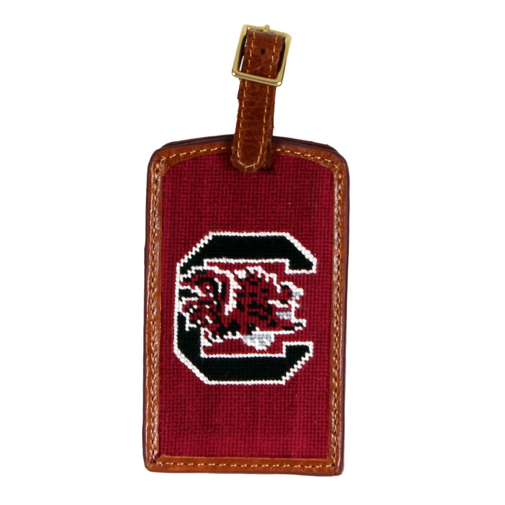 University of South Carolina Needlepoint Luggage Tag by Smathers & Branson - Country Club Prep