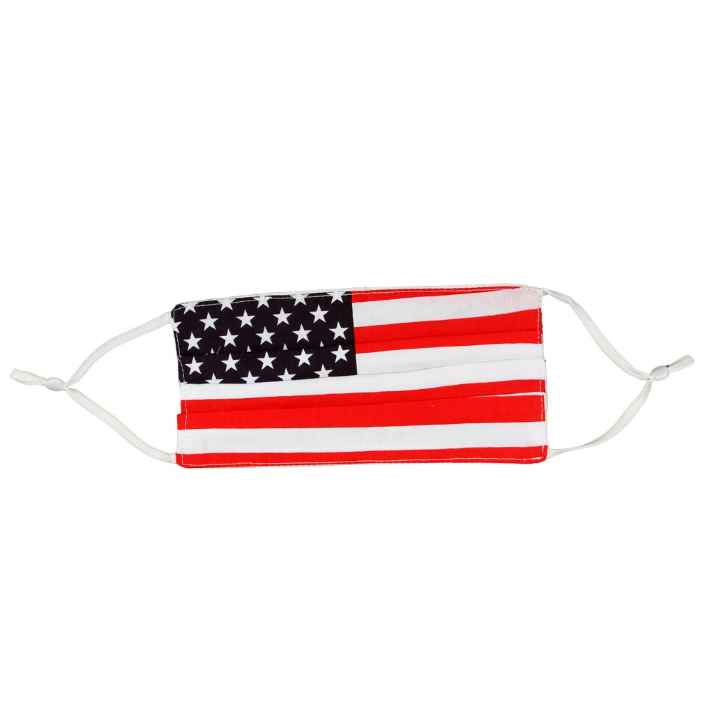 American Flag Cotton Face Mask by Queen Designs - Country Club Prep