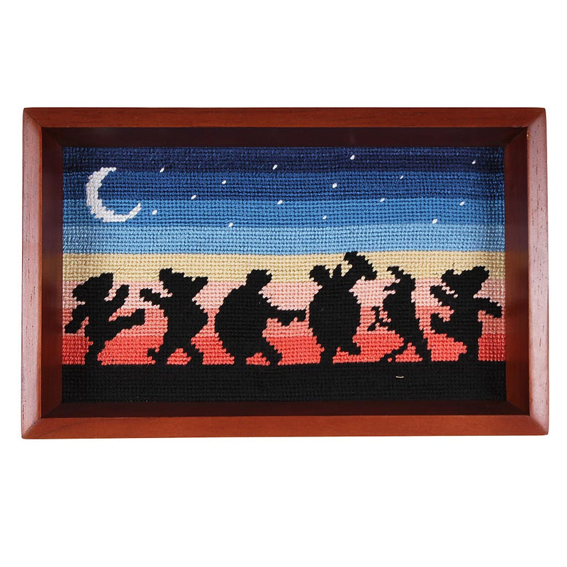 Grateful Dead Moondance Needlepoint Valet Tray by Smathers & Branson - Country Club Prep