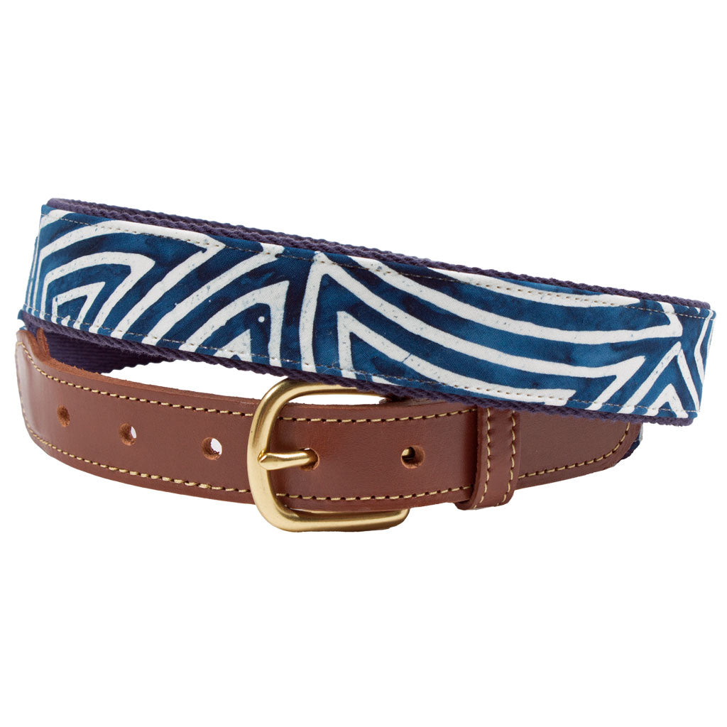 Pop Art Leather Tab Belt by Country Club Prep - Country Club Prep