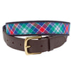 Plaid Canvas Club Belt by Vineyard Vines - Country Club Prep