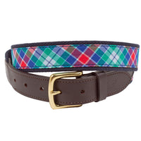 Plaid Canvas Club Belt by Vineyard Vines - Country Club Prep