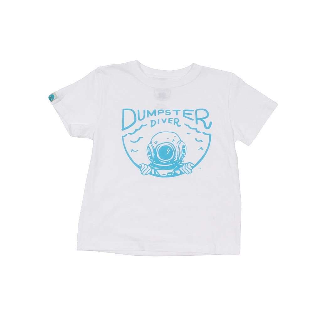 KIDS Dumpster Diver Recycled Tee Shirt in White by 30A - Country Club Prep