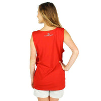 USA Pearl Tank Top in Red by Lauren James - Country Club Prep