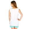 Liberty Belle Tank Top in White by Lauren James - Country Club Prep