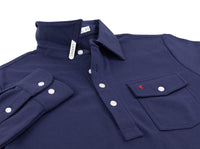 Long Sleeve Players Shirt in Peacoat Navy by Criquet - Country Club Prep