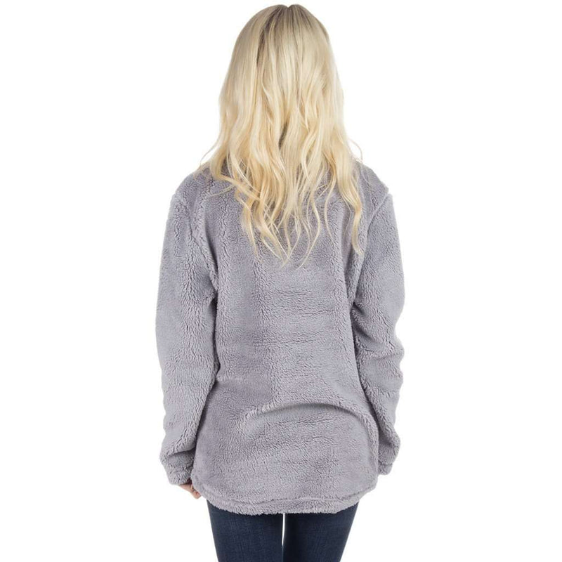 Linden Sherpa Pullover in Grey by Lauren James - Country Club Prep