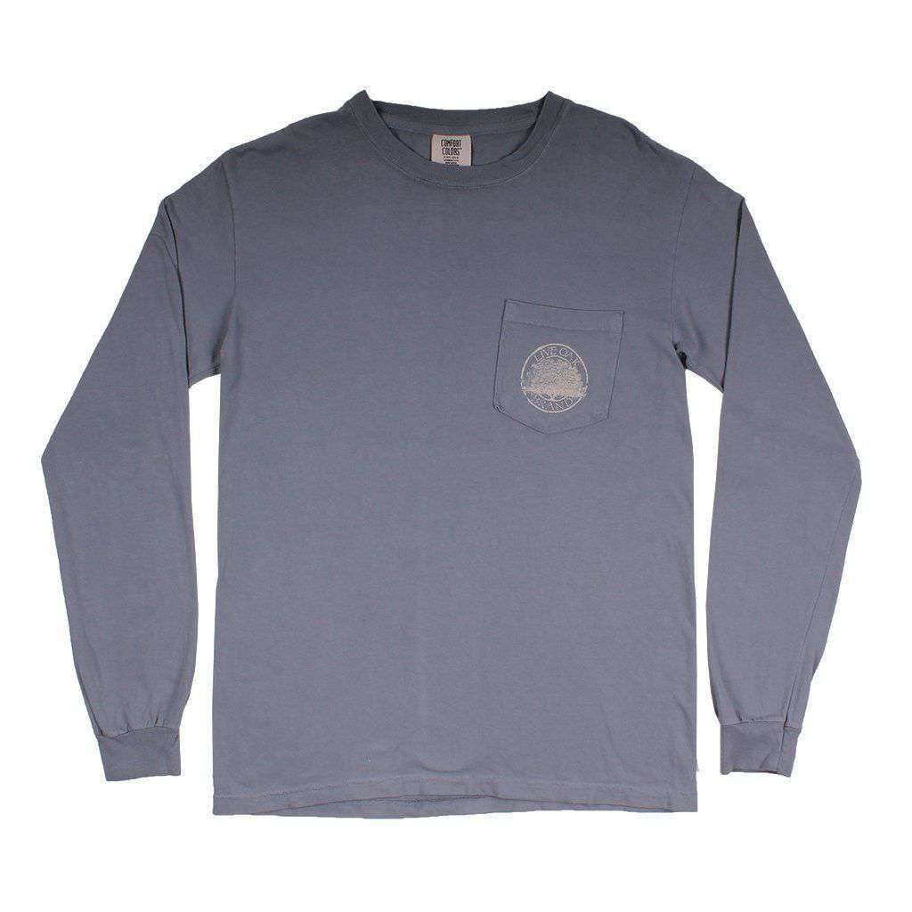 American Classic Long Sleeve Tee in Granite by Live Oak - Country Club Prep