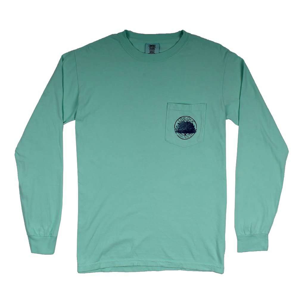 Preppy Pineapple Long Sleeve Tee in Island Reef by Live Oak - Country Club Prep