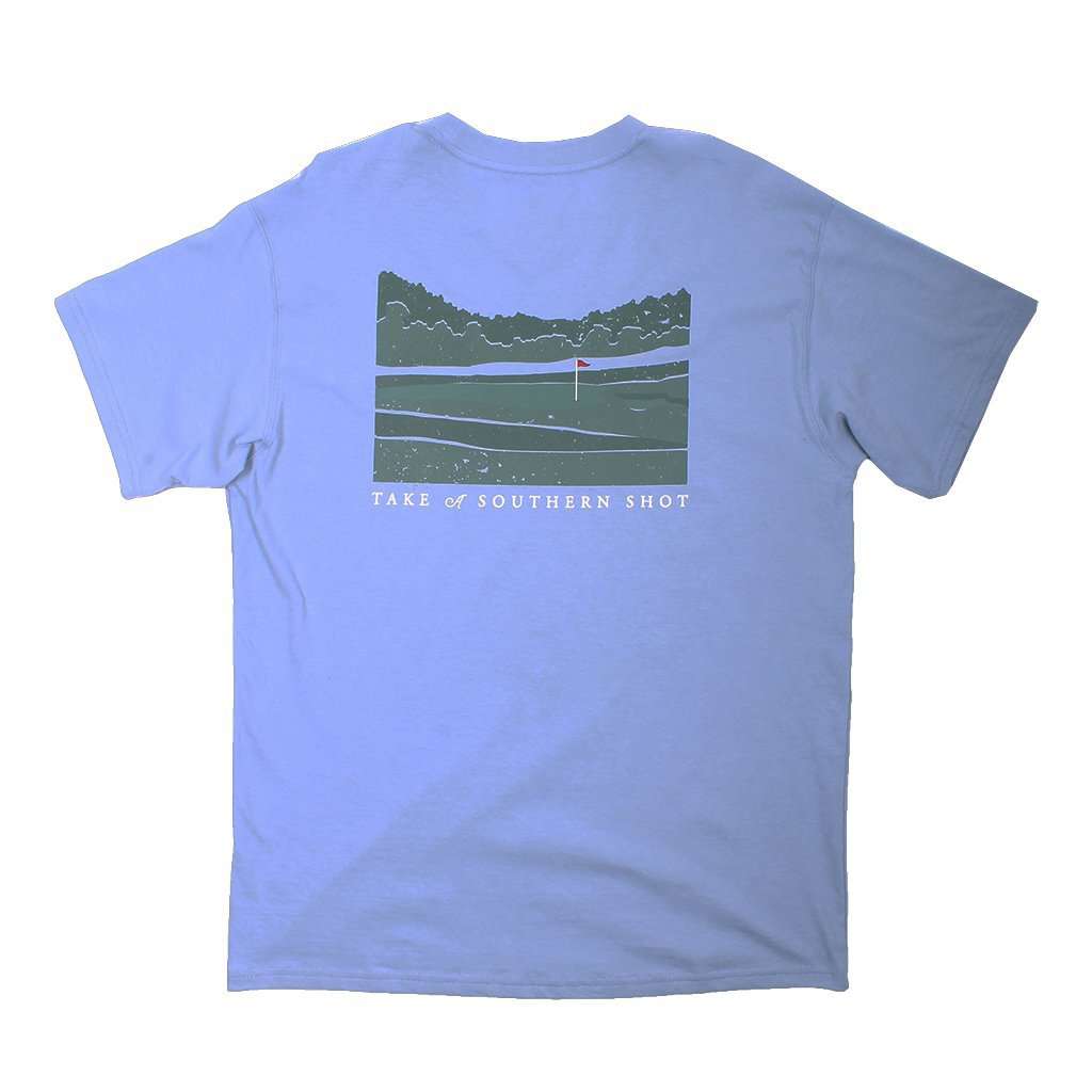 Take a Southern Shot Tee in Dust Blue by Southern Proper - Country Club Prep