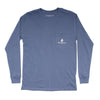 On the Rocks Long Sleeve Tee in Marine Blue by Fripp & Folly - Country Club Prep