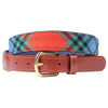 Maclay Tartan Leather Tab Belt by Country Club Prep - Country Club Prep