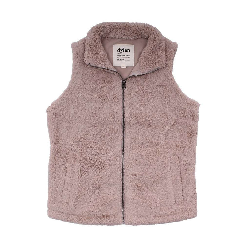 Polar Fleece Shelly Vest in Sand by True Grit (Dylan) - Country Club Prep