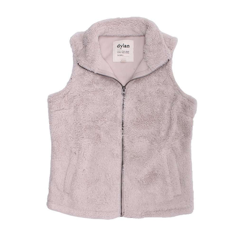 Polar Fleece Shelly Vest in Ivory by True Grit (Dylan) - Country Club Prep