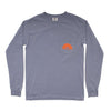 Limited Edition Night Train Long Sleeve Tee in Granite by Waters Bluff - Country Club Prep