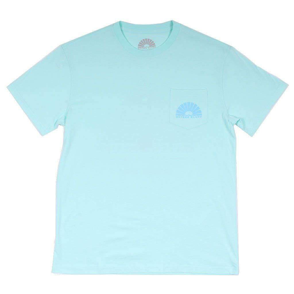 Danger Zone Simple Pocket Tee in Mint by Waters Bluff - Country Club Prep