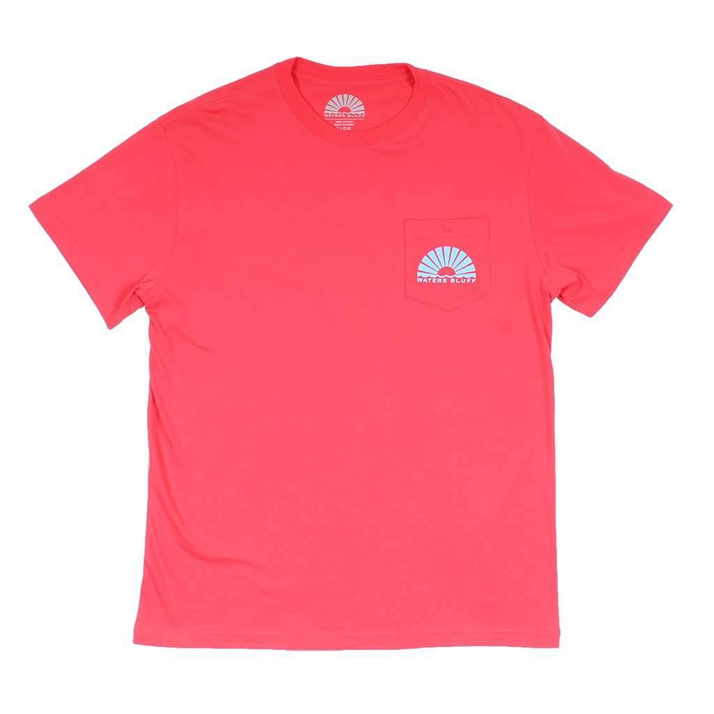 Ropeswanger Simple Pocket Tee in Bright Red by Waters Bluff - Country Club Prep