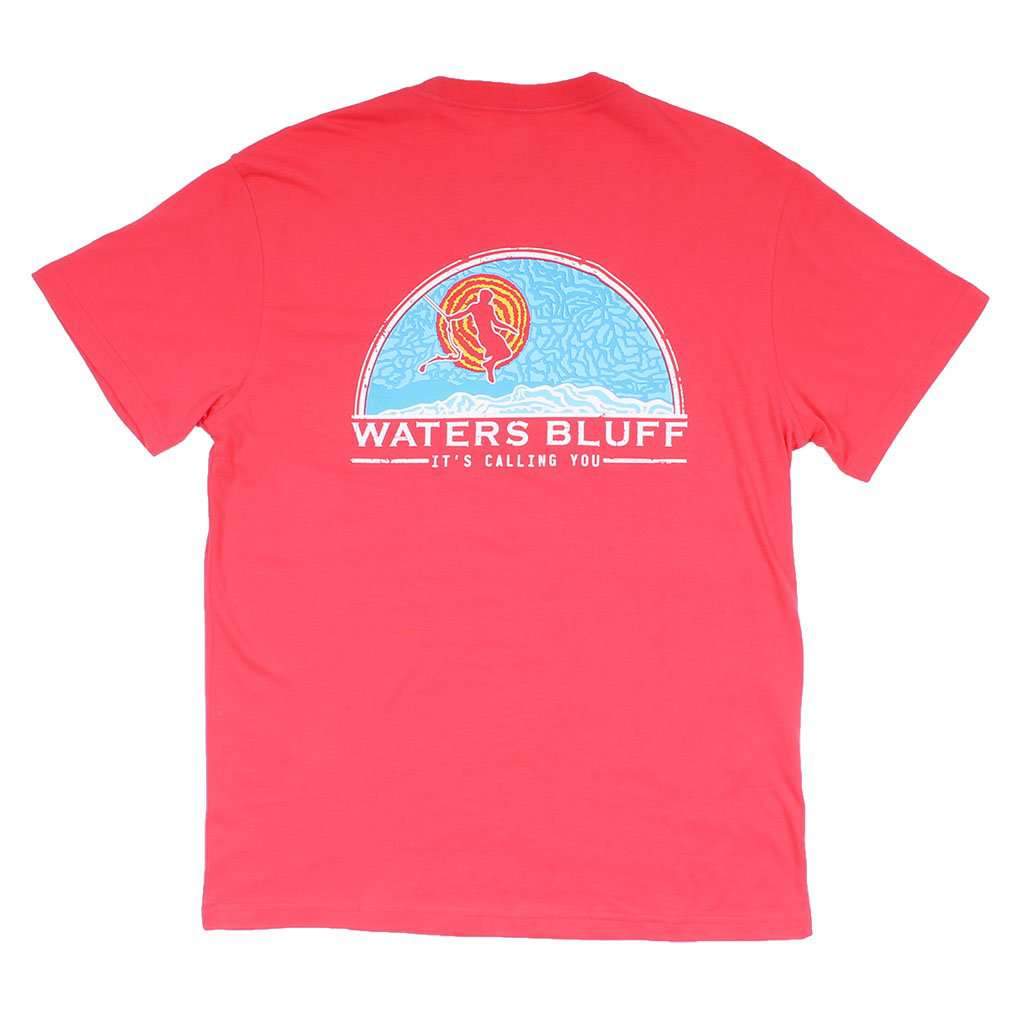 Ropeswanger Simple Pocket Tee in Bright Red by Waters Bluff - Country Club Prep