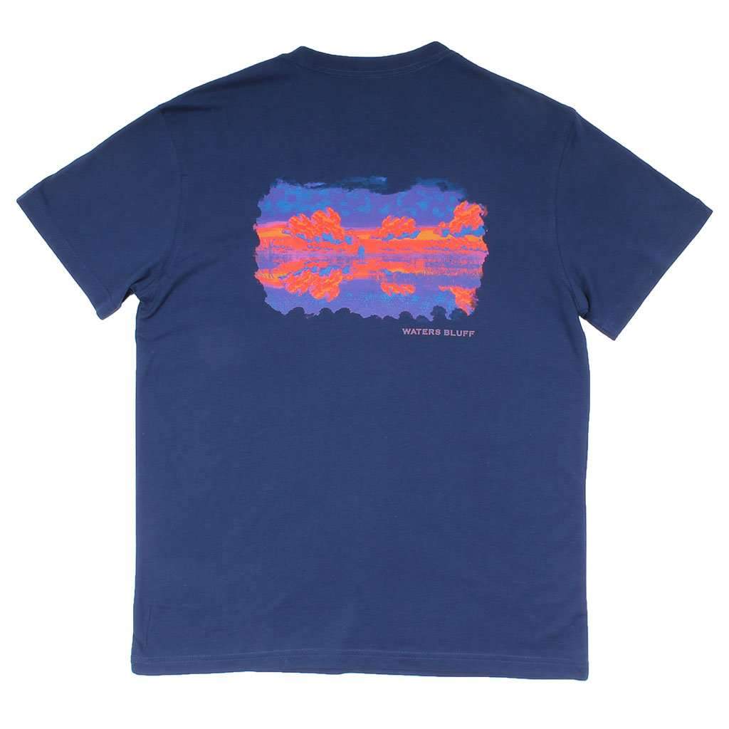 Luke Skysurfer Simple Pocket Tee in Navy by Waters Bluff - Country Club Prep