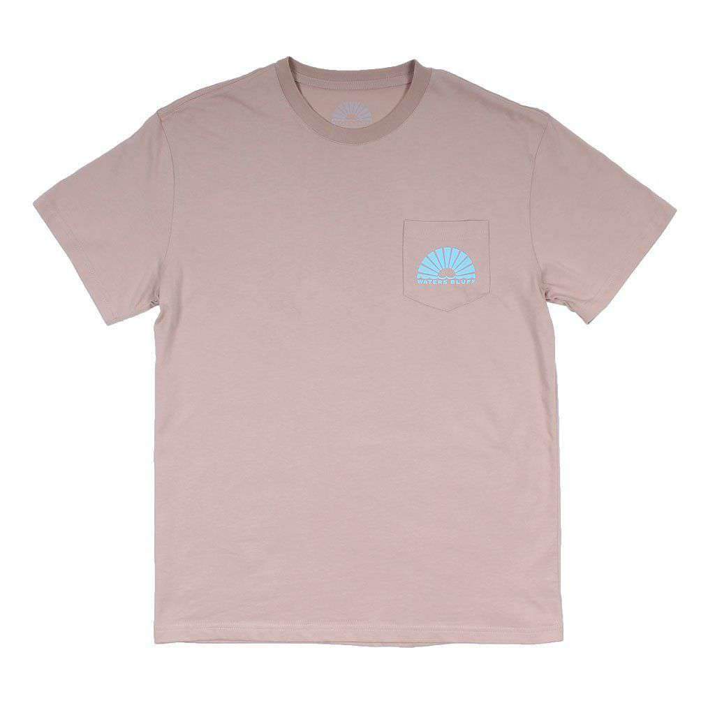 Danger Zone Simple Pocket Tee in Nude by Waters Bluff - Country Club Prep