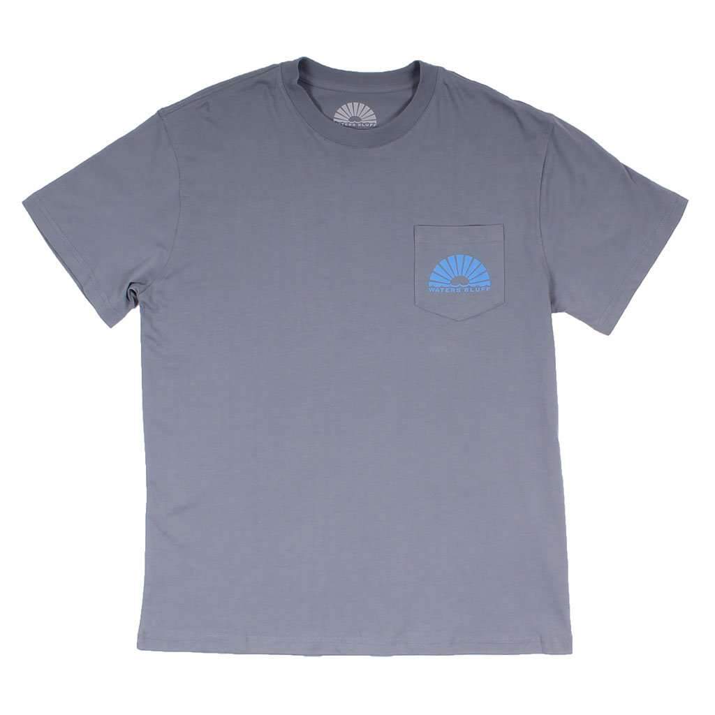 Fisher Simple Pocket Tee in Grey by Waters Bluff - Country Club Prep