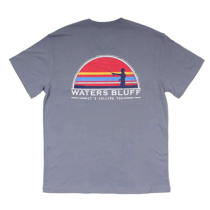 Fisher Simple Pocket Tee in Grey by Waters Bluff - Country Club Prep