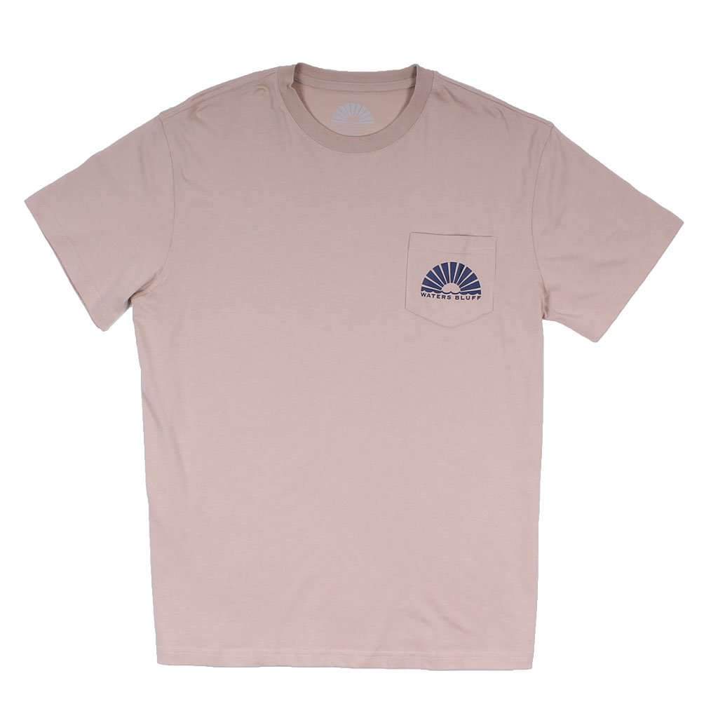 Midnight Tower Simple Pocket Tee in Nude by Waters Bluff - Country Club Prep