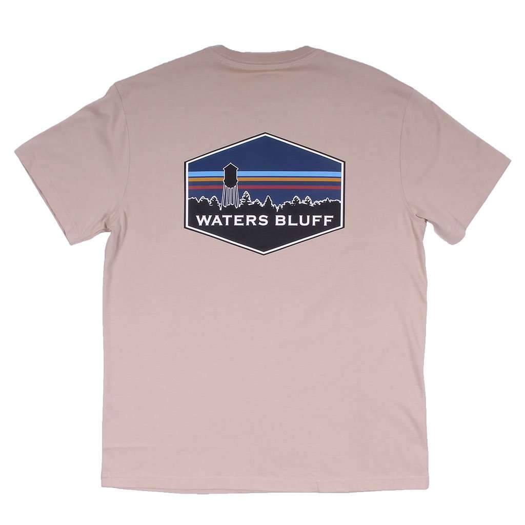 Midnight Tower Simple Pocket Tee in Nude by Waters Bluff - Country Club Prep