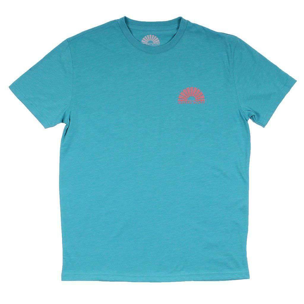 Daybreak Natural Tee in Teal Blend by Waters Bluff - Country Club Prep