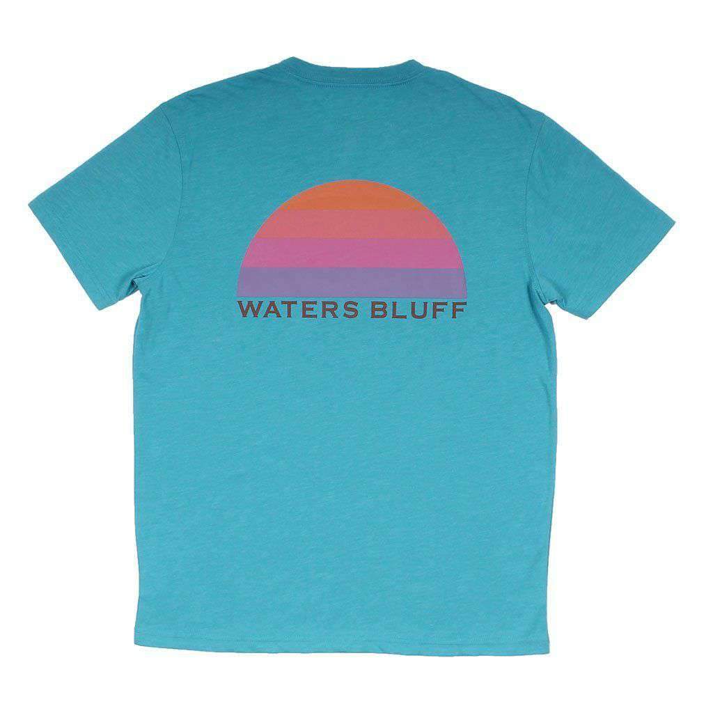 Daybreak Natural Tee in Teal Blend by Waters Bluff - Country Club Prep
