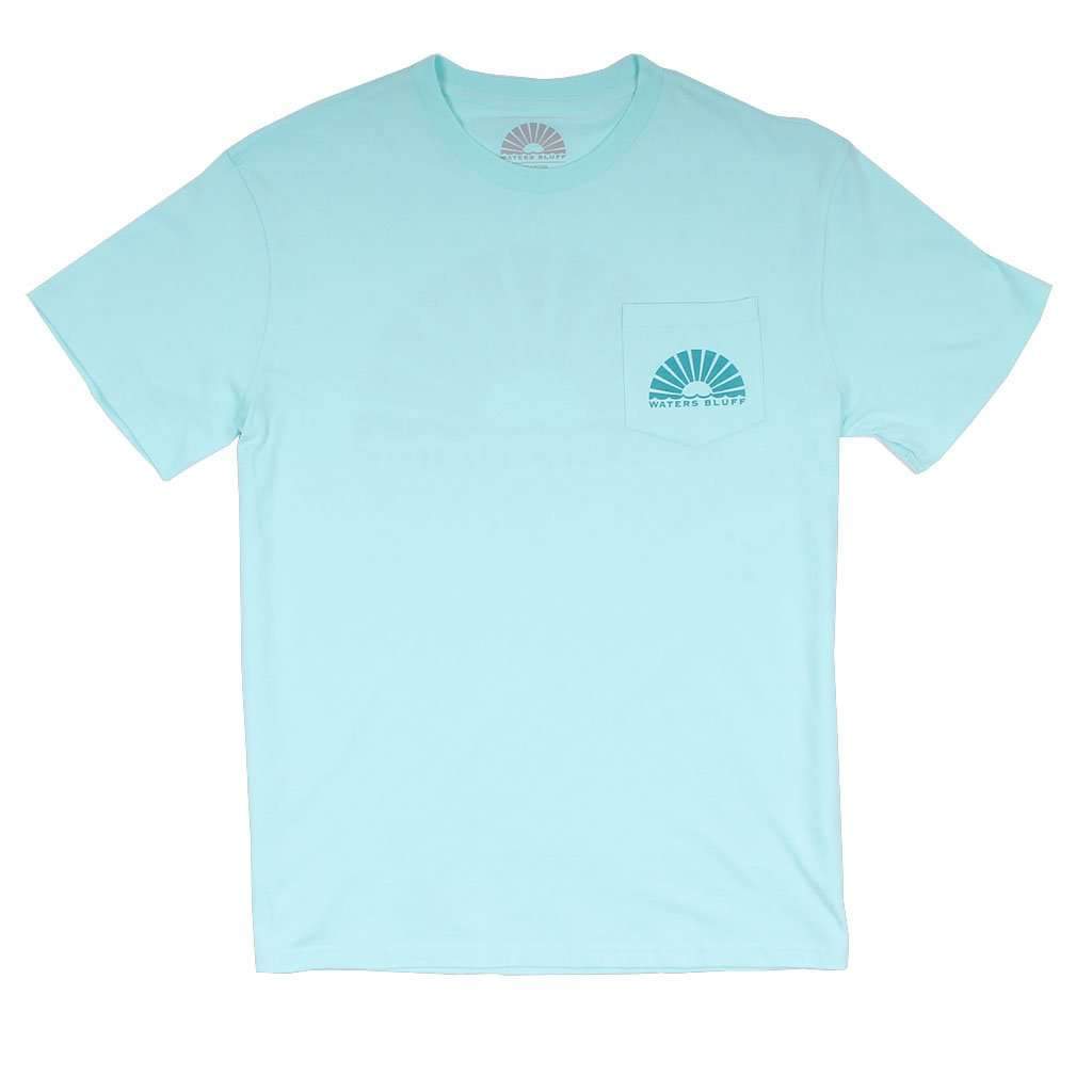 Logo Simple Pocket Tee in Mint by Waters Bluff - Country Club Prep