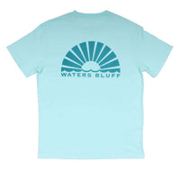 Logo Simple Pocket Tee in Mint by Waters Bluff - Country Club Prep